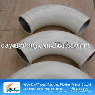 Concrete pump elbow pipe/bend with 15-180 degree